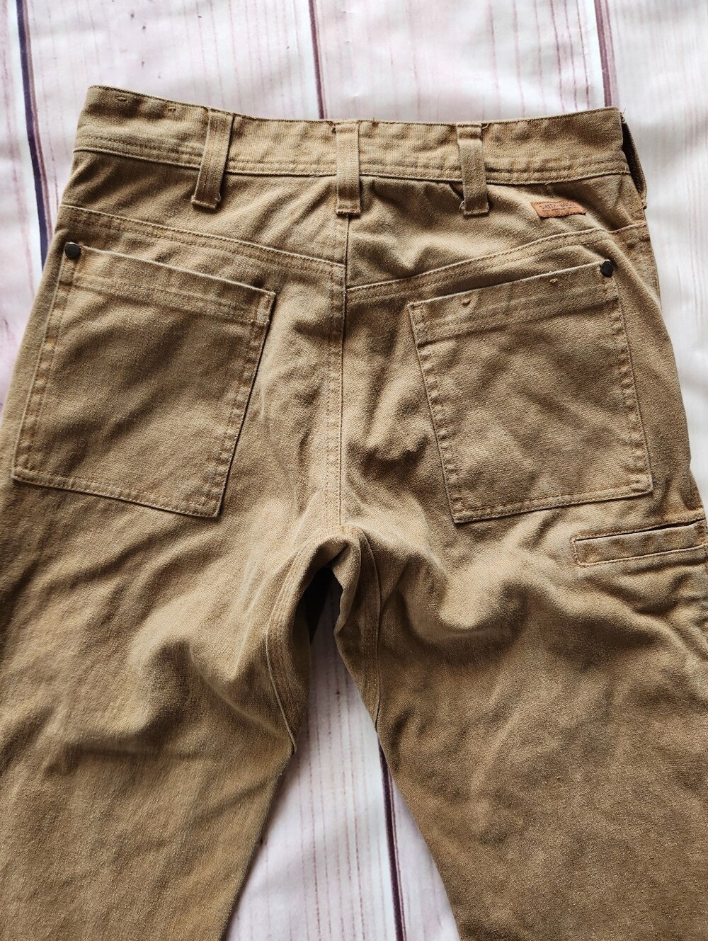 Smith & Rogue "Original Canvas Rogue Pant" Hemp Blend Tan | Men's Size 31x29 - Picture 7 of 13